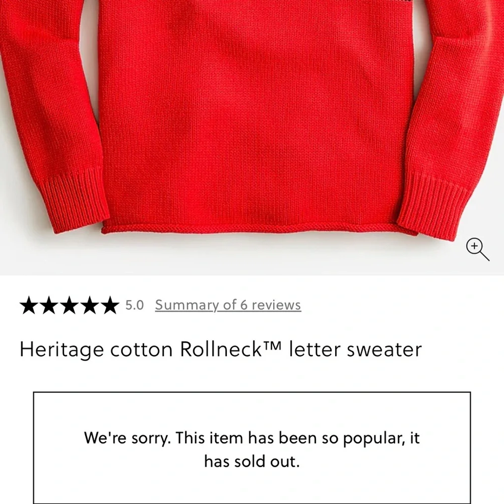 J. Crew bold red